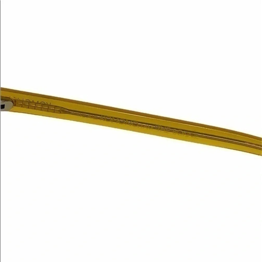 KOMONO Bonnie Milky Honey Sunglasses NEW yellow gold geometric UV400